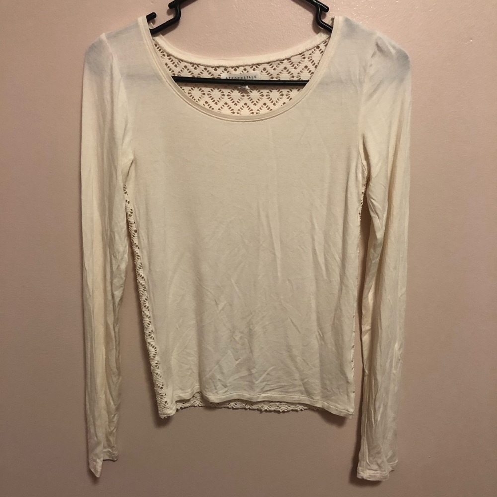 white shirt with see through back design